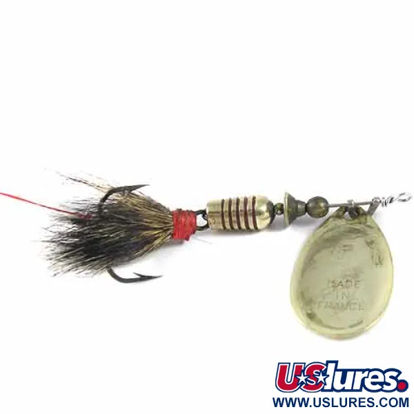 Mepps Aglia 3 dressed Cuiller, Laiton, 7,3g, Poil d'écureuil, #1349