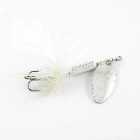 Worden’s Original Rooster Tail Cuillère, Nickel / Blanc, 2,6g, #1382