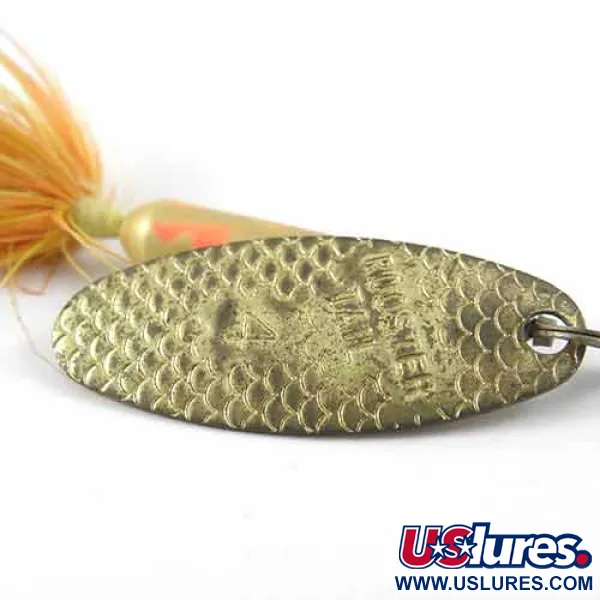 Worden’s Original Rooster Tail 4 Cuillère, Laiton/Jaune/Rouge, 8g, #1390