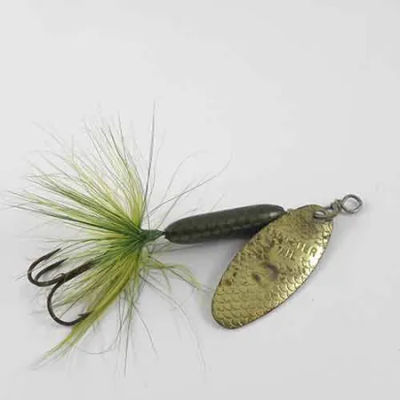 Worden’s Original Rooster Tail 4 Cuiller, Laiton/Vert, 8g, #1391