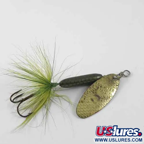 Worden’s Original Rooster Tail 4 Cuiller, Laiton/Vert, 8g, #1391