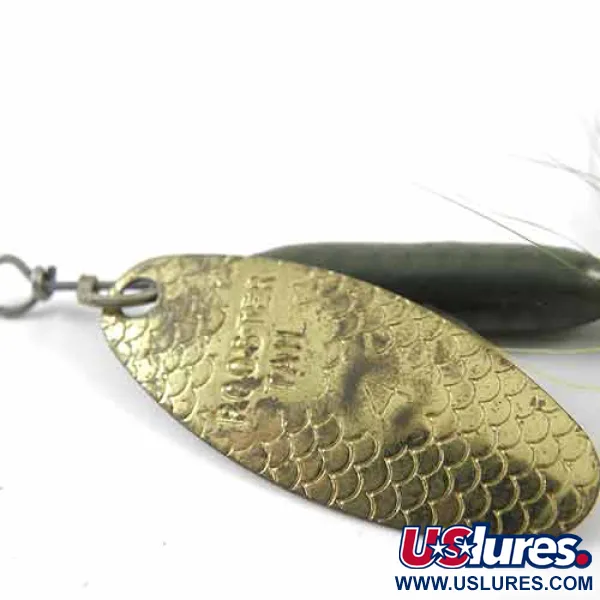 Worden’s Original Rooster Tail 4 Cuiller, Laiton/Vert, 8g, #1391