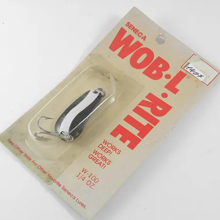 Seneca Wob-L-Rite Cuiller, Noir / Blanc, 7g, Zones Profondes, #1407