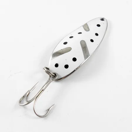 Little Cleo (Hula Girl) Cuiller, Nickel / Blanc, 10g, Vintage, #1441