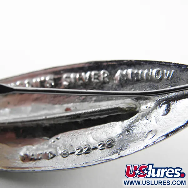 Johnson Silver Minnow Cuillère ondulante, Vert/Orange/Argent, 6g, #1451