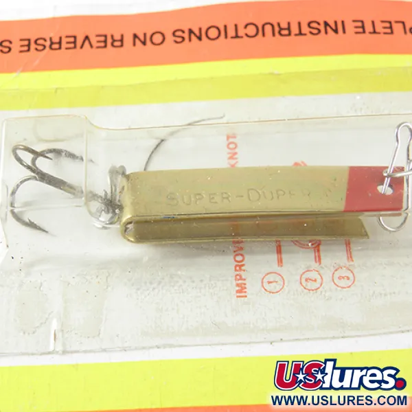 Luhr Jensen Super Duper 502 Cuillère, Or / Rouge, 2,5g, Forme U, #1457