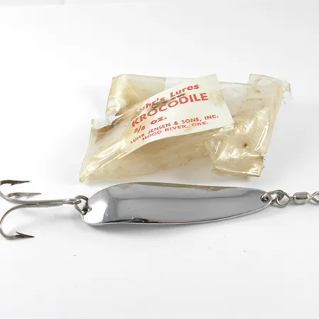 Luhr Jensen Krocodile Cuillère, Chrome, 21g, Lancers Longs, #1515