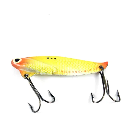 Heddon Sonar 433 Lame vibrante, Jaune / Rouge, 14g, 3 attaches, #1530