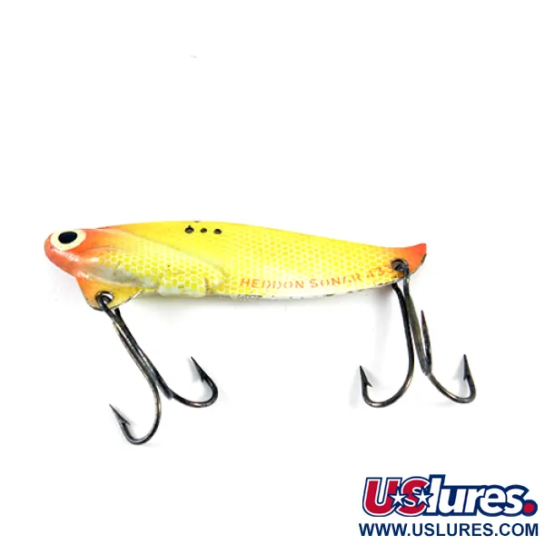 Heddon Sonar 433 Lame vibrante, Jaune / Rouge, 14g, 3 attaches, #1530