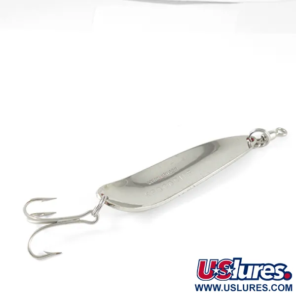 Luhr Jensen Krocodile Cuillère, Nickel/Orange, 28g, Martelé, #1531