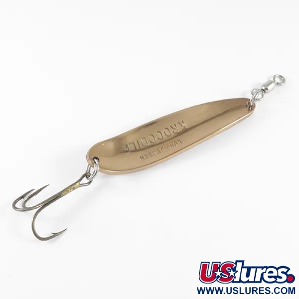 Luhr Jensen Krocodile Cuillère, Cuivre/Rouge, 21g, Martelé, #1535