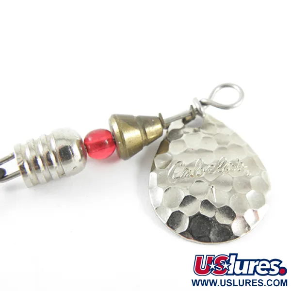 Cabela's 1 Cuillère tournante, Nickel, 4g, palette martelée, #1542