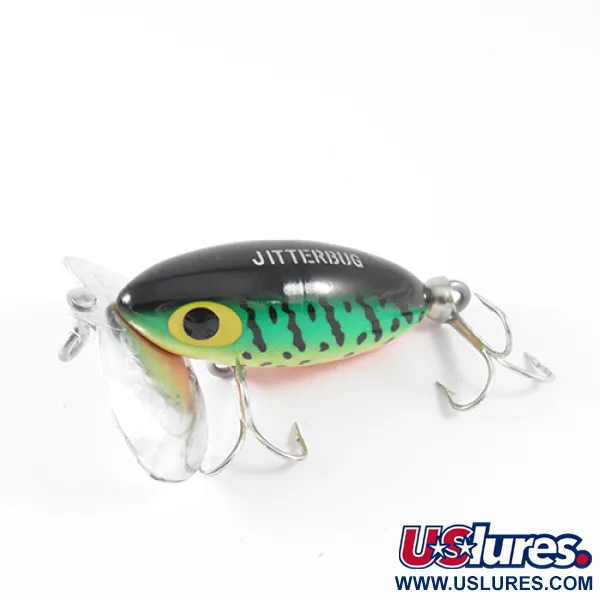 Fred Arbogast Jitterbug Leurre Surface, Fire Tiger, 7g, Métal, #1570