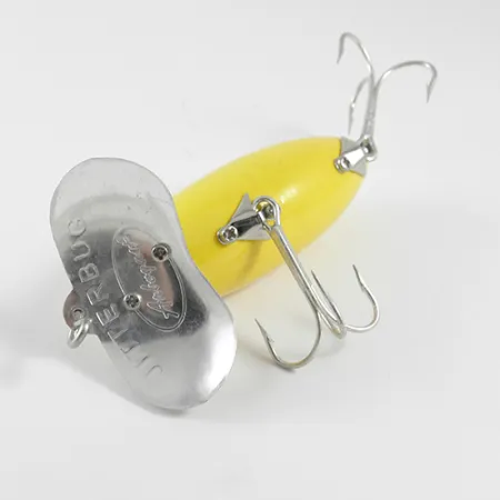 Fred Arbogast Jitterbug Leurre Surface, Jaune, 14g, Bavette Cœur, #1582