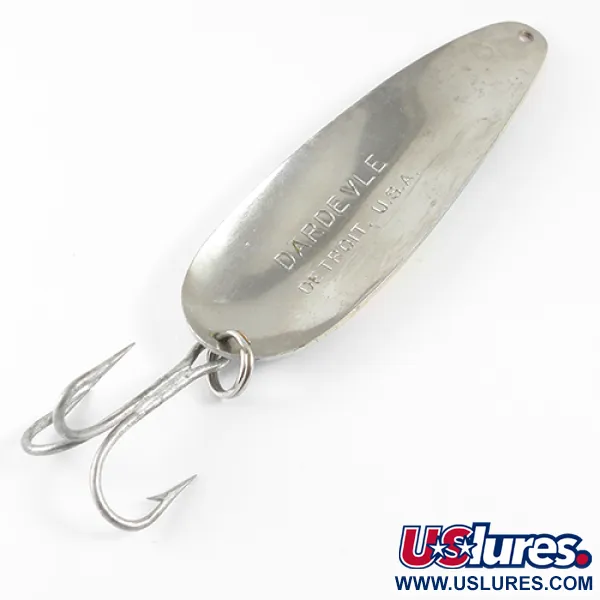 Eppinger Dardevle Cuillère, Pearl, 28g, Marquage Detroit, #1597