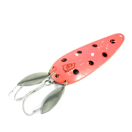 Eppinger Dardevle Klicker Cuillère, Orange Fluo/Nickel, 28g, Double Palette, #1599