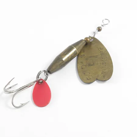 Luhr Jensen Les Davis Bolo Spinner, Laiton / Orange, 10g, #1608