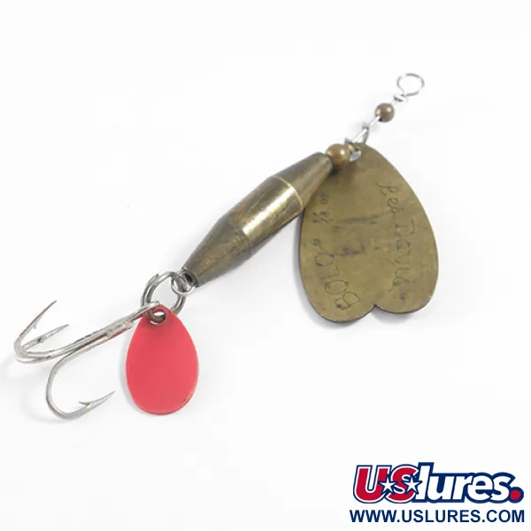 Luhr Jensen Les Davis Bolo Spinner, Laiton / Orange, 10g, #1608