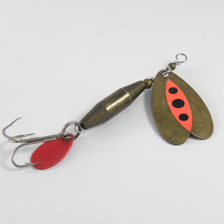 Luhr Jensen Les Davis Bolo Spinner, Laiton / Orange, 10g, #1608