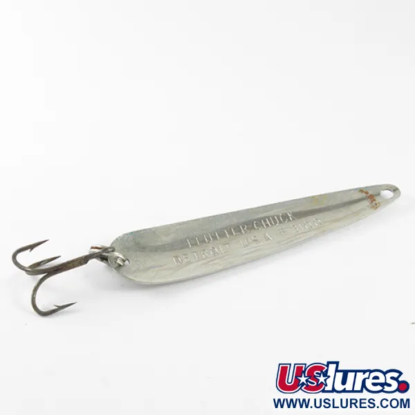 Dardevle Flutter-Chuck Cuiller Ondulante, Nickel / Vert, 8g, #1625