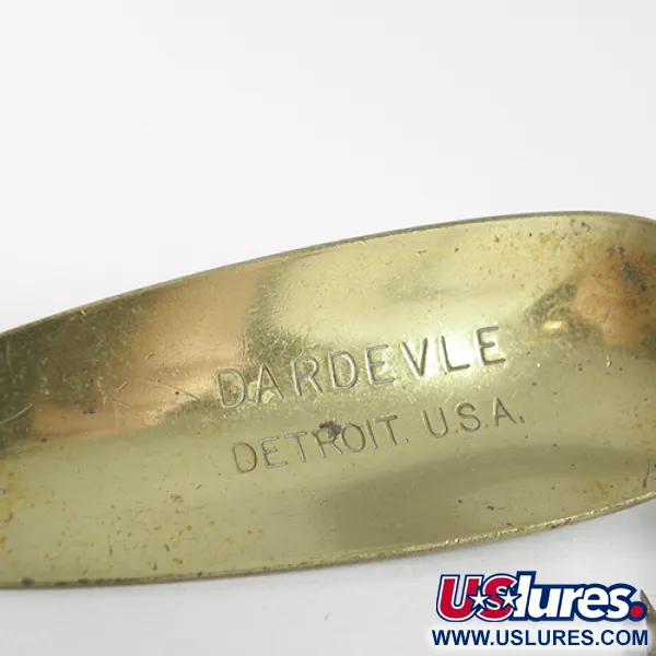 Eppinger Dardevle Cuillère, Laiton, 28g, Marquage Detroit, #1627