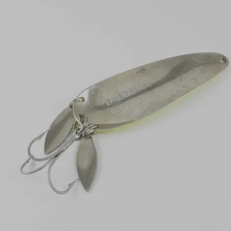 Eppinger Dardevle Klicker Cuillère, Jaune Fluo/Rouge/Nickel, 28g, #1660