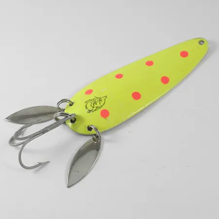 Eppinger Dardevle Klicker Cuillère, Jaune Fluo/Rouge/Nickel, 28g, #1660