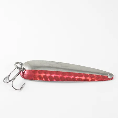 Dardevle Flutter-Chuck Cuillère de traîne, Nickel/Rouge, 8g, #1665