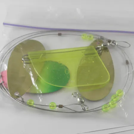 Luhr Jensen Les Davis Lake Troll Attracteur, Fluo Vert/Rose, 28g, #1711