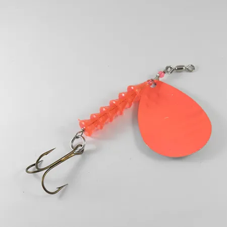 Luhr Jensen Dave Davis Cuillère, Orange/Nickel, 17g, Martelé, #1712