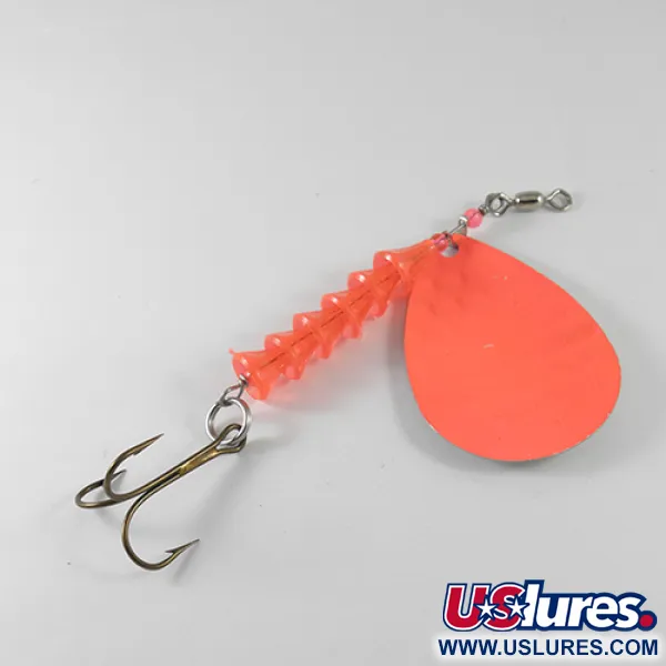 Luhr Jensen Dave Davis Cuillère, Orange/Nickel, 17g, Martelé, #1712
