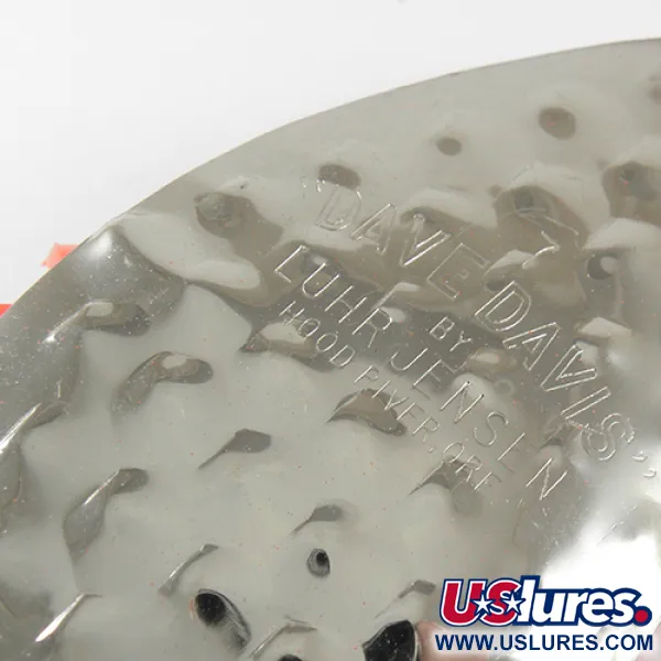 Luhr Jensen Dave Davis Cuillère, Orange/Nickel, 17g, Martelé, #1712