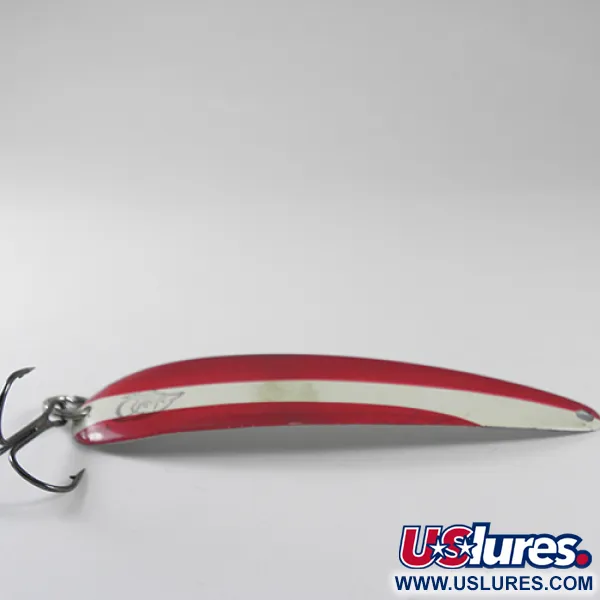 King Flutter Devle 3200 Cuillère Traîne, Rouge/Blanc/Nickel, 9g, #1741