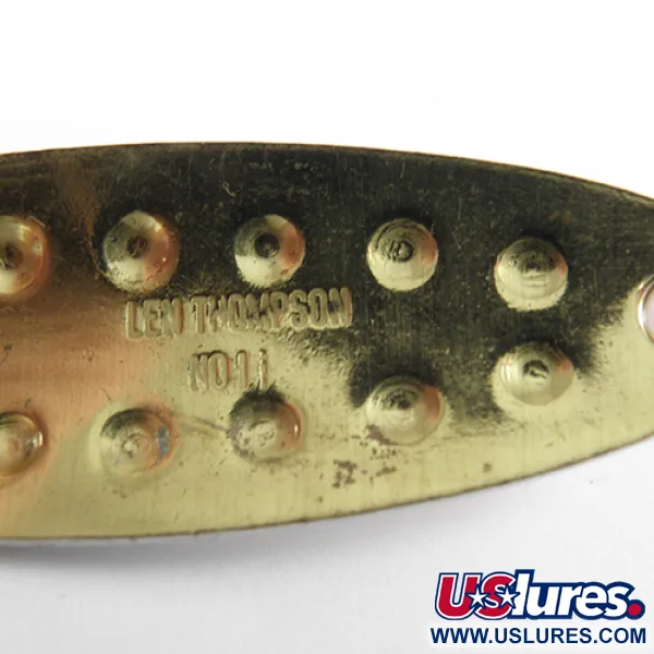 Len Thompson #11 Ondulante, Rouge/Blanc/Laiton, 14g, Alvéolée, #1747