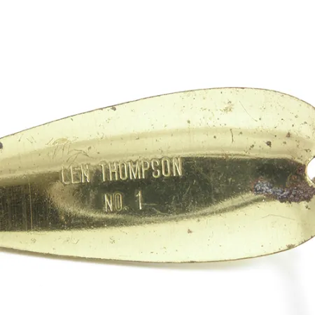 Len Thompson #1 Cuillère, Jaune/Noir/Laiton, 21g, Nage oscillante, #1748