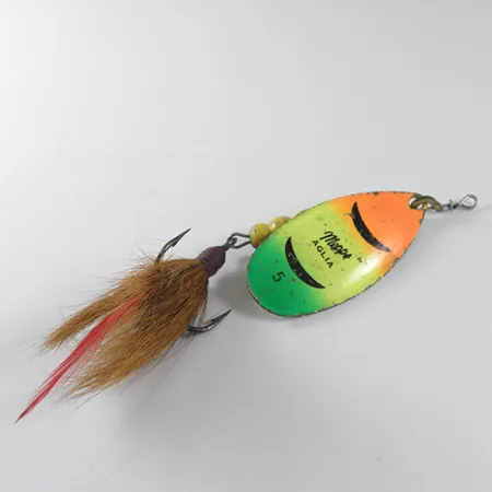 Mepps Aglia 5 Dressed Cuiller, Fire Tiger, 14g, Triple habillé, #1753