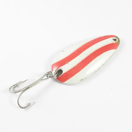 Balo 3 Cuillère, Blanc / Rouge / Laiton, 14g, Style Vintage, #1769