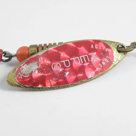 Mepps Aglia Long 2 Rainbo Cuillère, Rouge/Laiton, 7,4g, Rainbo, #1786