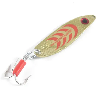 Mepps Syclops 00 Cuillère, Or / Rouge, 3,5 g, Profil S, #1790