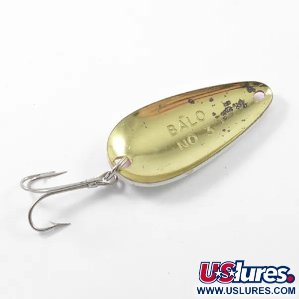 Balo 3 Cuillère, Rouge / Blanc / Laiton, 14g, Corps Laiton, #1798