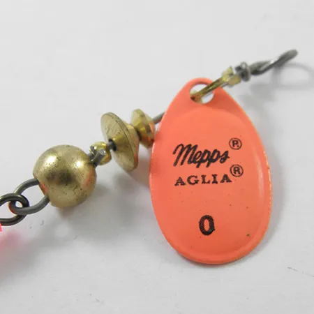 Mepps Aglia 0 Cuiller, Orange Fluorescent, 2,5g, Rotation cône, #1810