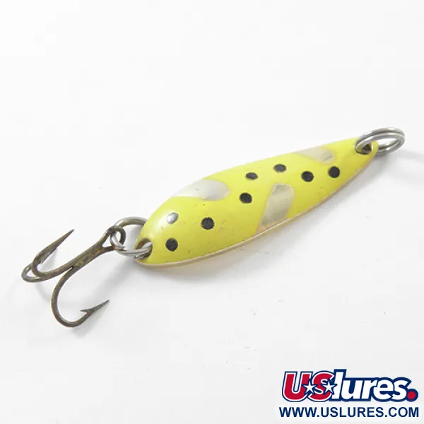 Acme Fiord Spoon Jr Cuillère, Jaune/Or, 3.4g, Leurre Vintage, #1821