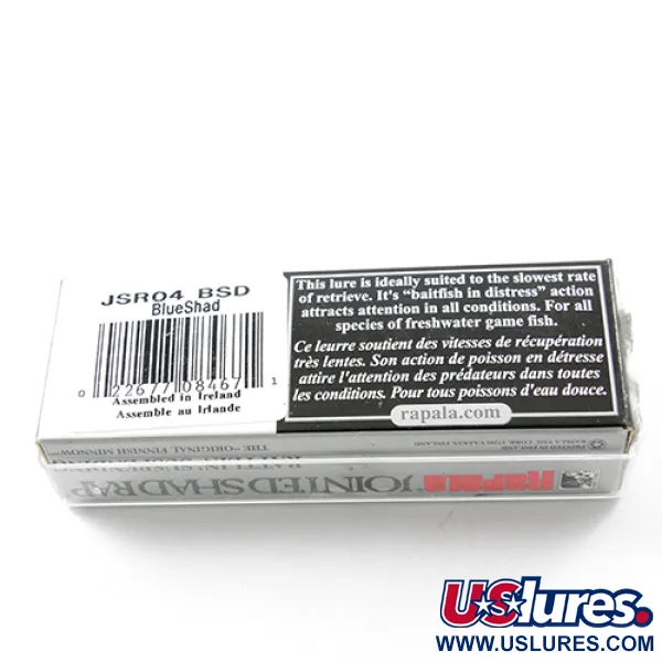 Rapala Jointed Shad Rap Rattlin 40, Bleu clair, 5g, Articulé, #1832