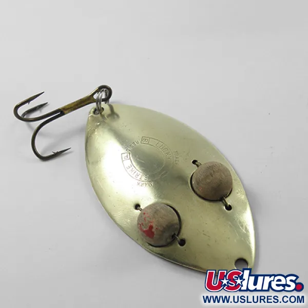 Lucky Strike Gold Red Flash Cuillère, Laiton, 21g, Yeux bois, #1840