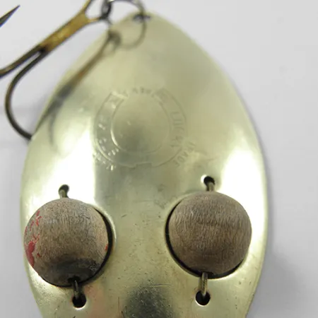 Lucky Strike Gold Red Flash Cuillère, Laiton, 21g, Yeux bois, #1840