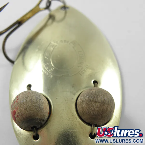 Lucky Strike Gold Red Flash Cuillère, Laiton, 21g, Yeux bois, #1840