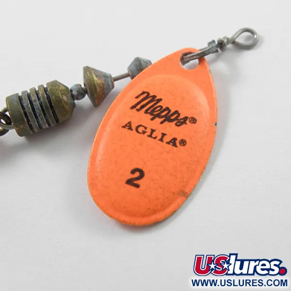 Mepps Aglia 2 Cuiller tournante, Fluorescent Orange, 4.5g, #1842