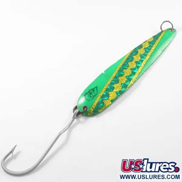 Eppinger Dardevle Flutter-Chuck Magnum 3200 Cuillère, Vert/Nickel, 14g, #1852