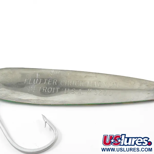 Eppinger Dardevle Flutter-Chuck Magnum 3200 Cuillère, Vert/Nickel, 14g, #1852