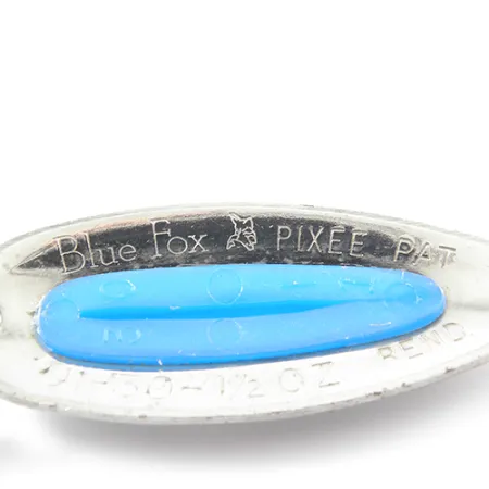 Blue Fox Pixee Cuillère, Nickel / Bleu, 14g, Finition Martelée, #1858